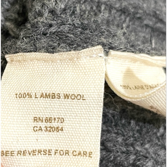 RARE Free People Wool Hooded Zip-up Cardigan Sweater Jacket Butterfly Size L - Picture 10 of 11